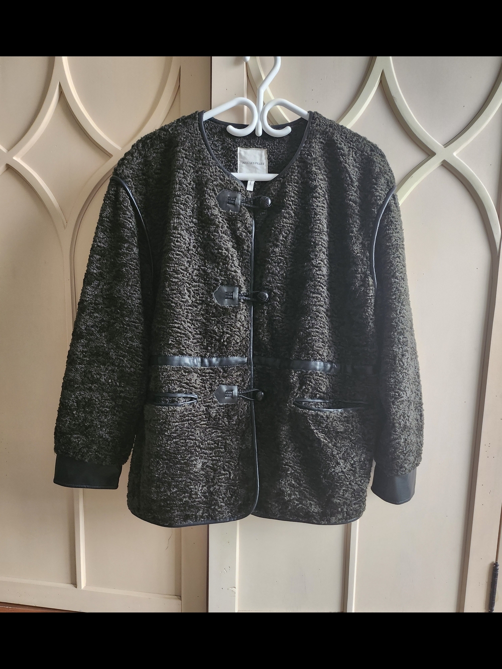 Avec Les Filles Hunter Green  Boucle Toggle Jacket NWOT